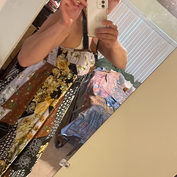 Anthropologie Maeve Patchwork Floral Maxi Dress - Picture 6 of 7